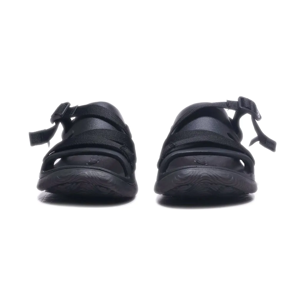 Chaco Flat Sandals Canvas Black Colour For Kids