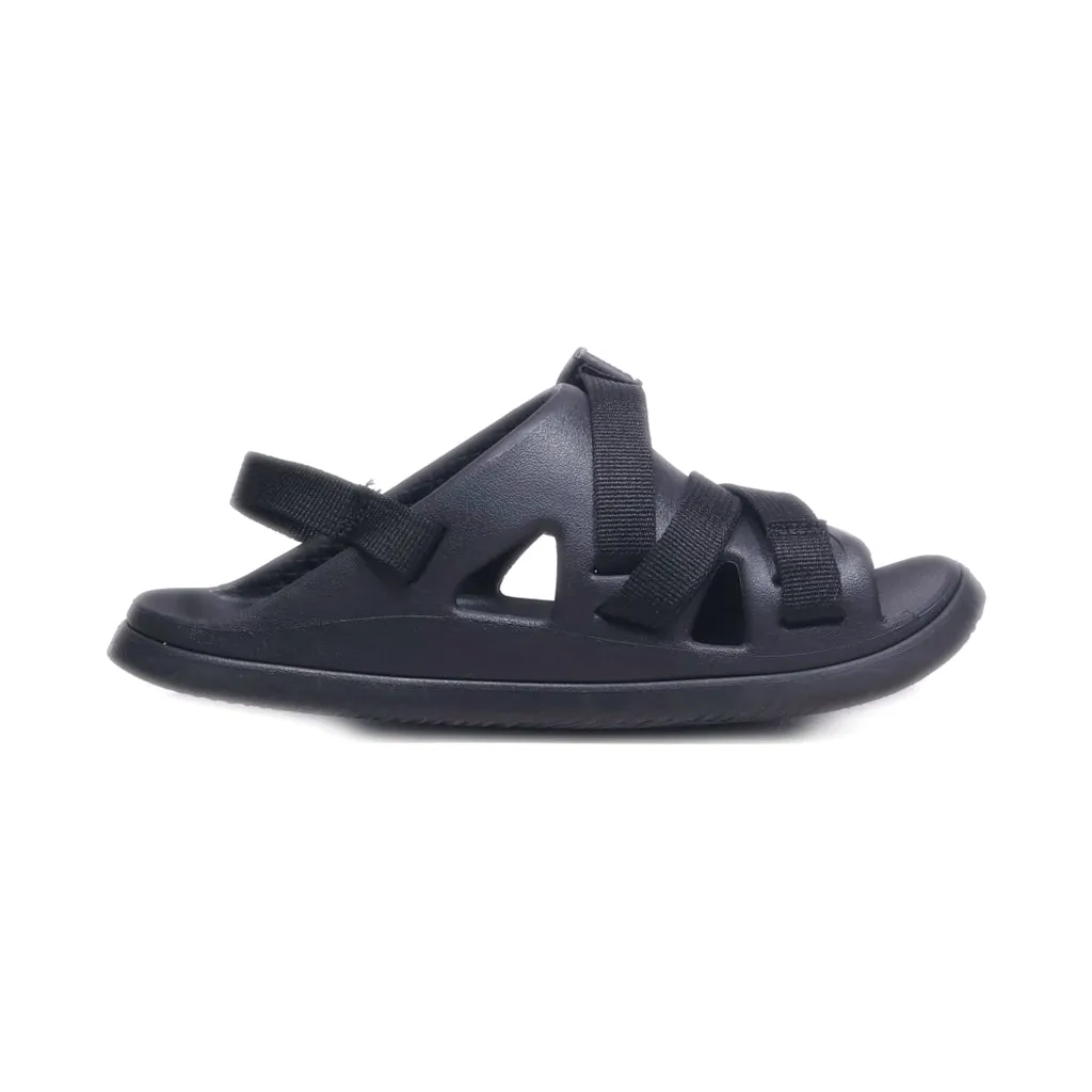 Chaco Flat Sandals Canvas Black Colour For Kids