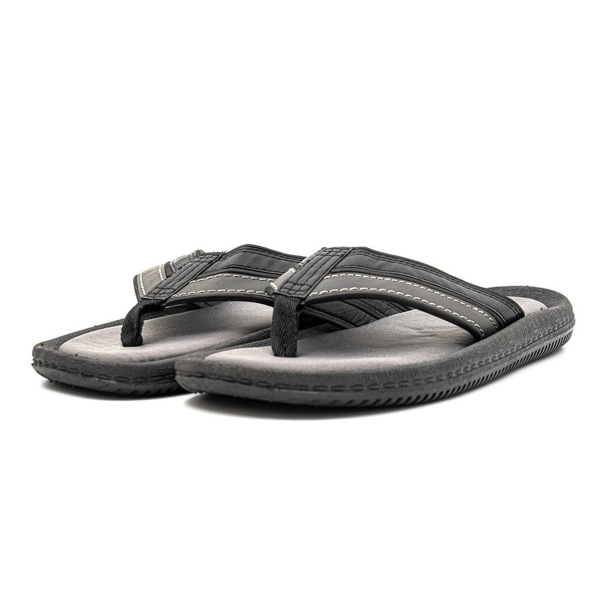 Chaps Molded Thong Casual Sandals Leather Grey Colour For Men