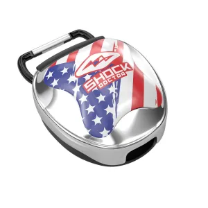 Chrome Flag Mouthguard Case