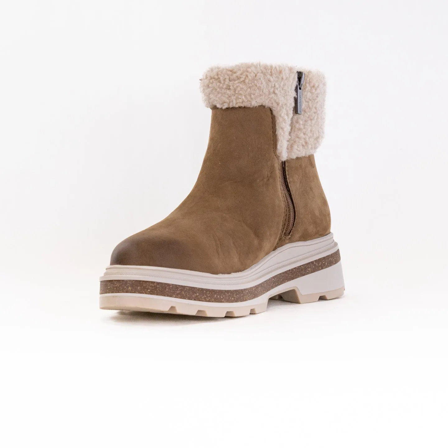 Clarks Hencroft Madi Waterproof (Women's) - Dark Sand Warmlined