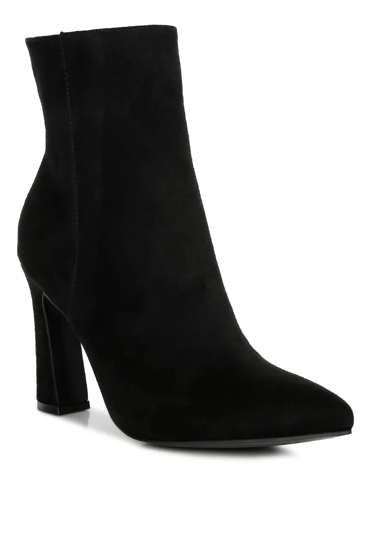 Clubdate Block Heeled Ankle Boots