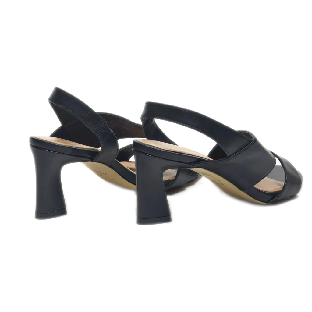 Cole Haan Mid-Heel Sandals Leather Black Colour For Women