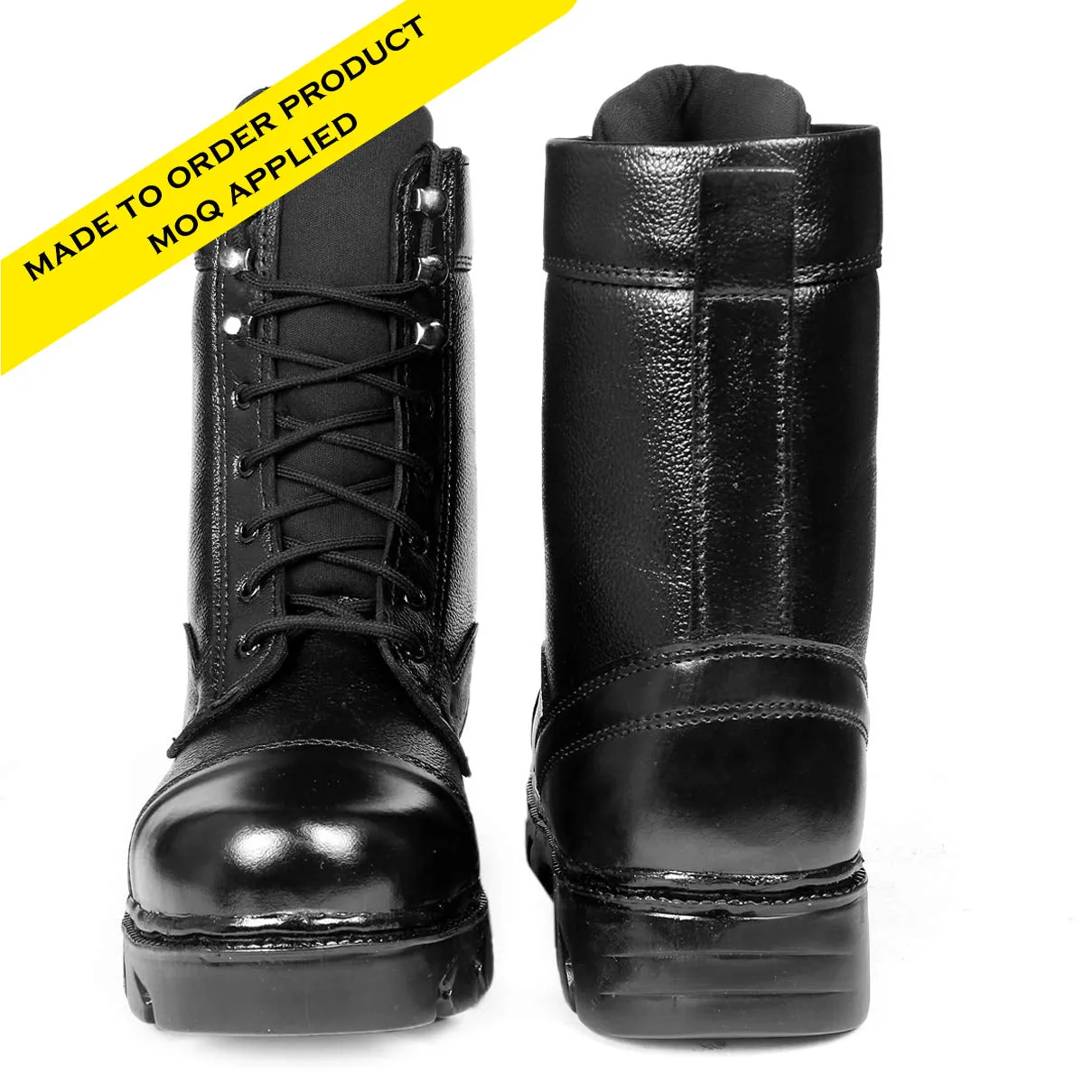 Commando Work Boots | Heavy-Duty Leather Boots | Oil & Acid Resistant | Slip Resistant | Lace-Up Closure | MOQ 100