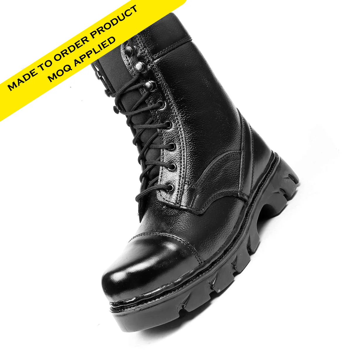 Commando Work Boots | Heavy-Duty Leather Boots | Oil & Acid Resistant | Slip Resistant | Lace-Up Closure | MOQ 100