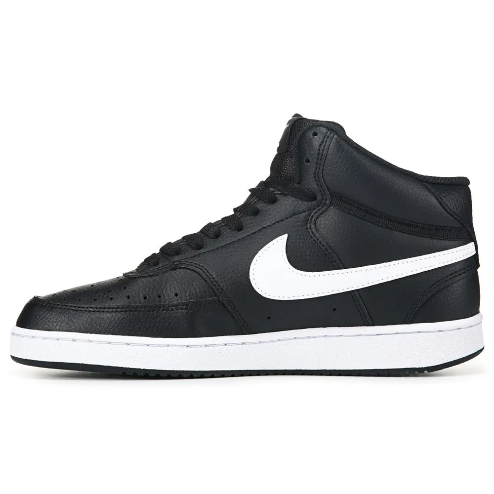 Court Vision Nike Men's Mid-Length Sneakers, Black