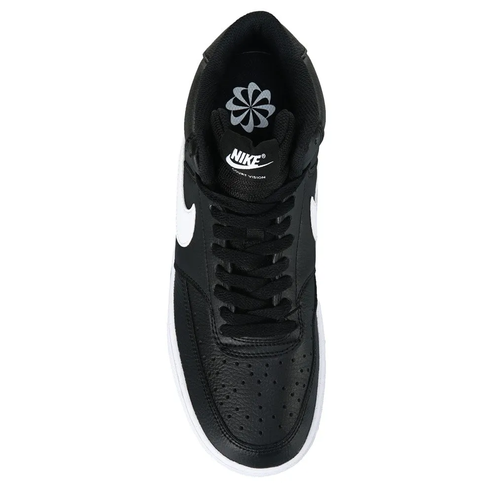 Court Vision Nike Men's Mid-Length Sneakers, Black