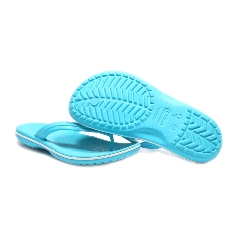 Crocs Flat Sandals Eva Blue Colour For Women