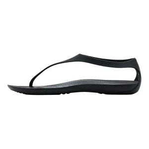 Crocs Sexi Flip Flat Sandals Rubber Black Colour For Women