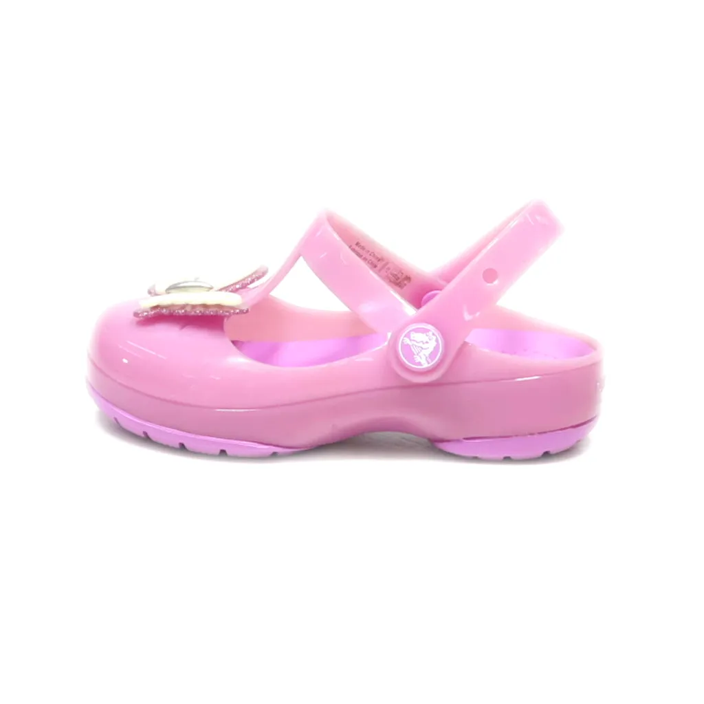 Crocs Small Crocs Pink Sandals Walkers Rubber Purple Colour For Kids