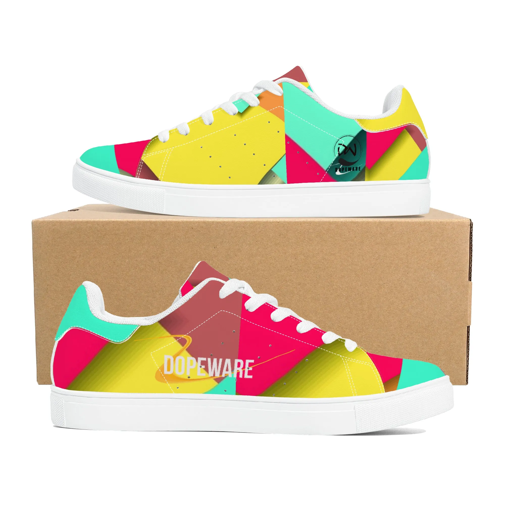 D27 Low-Top Leather Sneakers - Colorful Collection