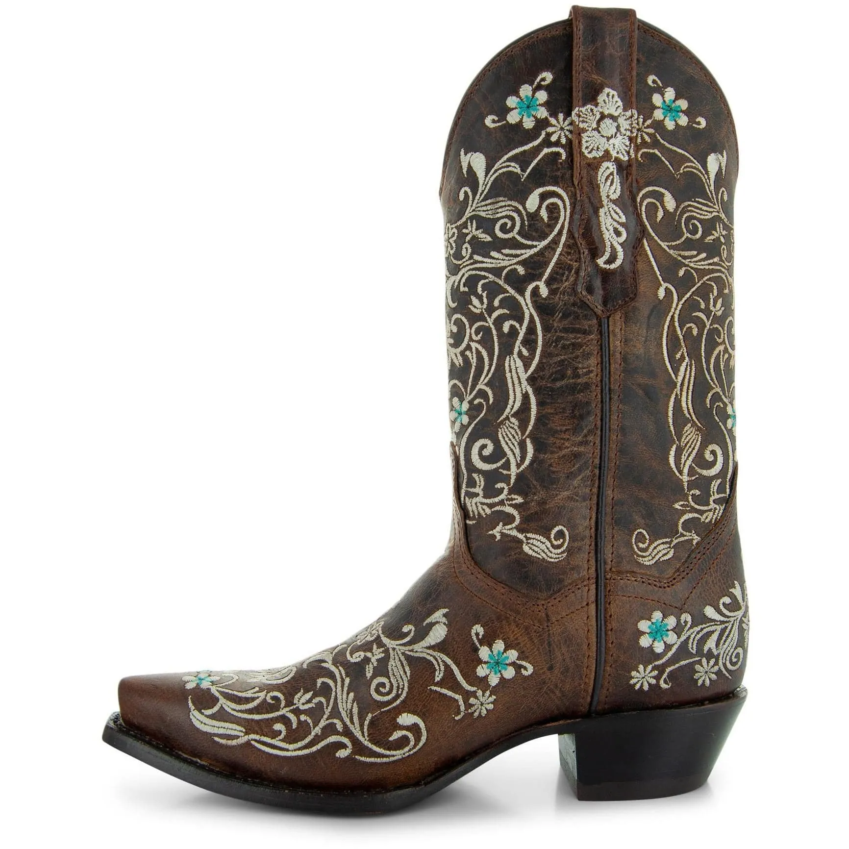 Dahlia Women's Vintage Floral Embroidered Cowgirl Boots M50042