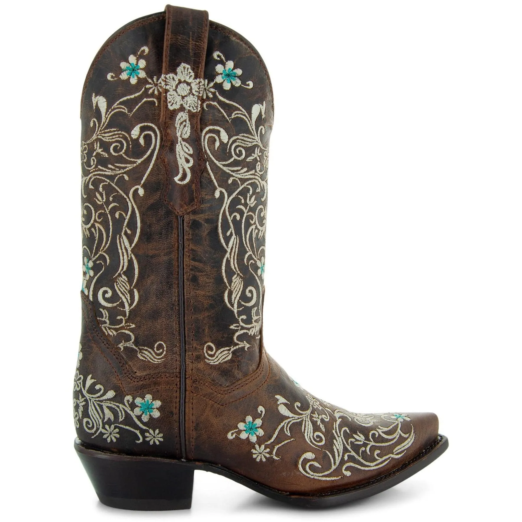 Dahlia Women's Vintage Floral Embroidered Cowgirl Boots M50042