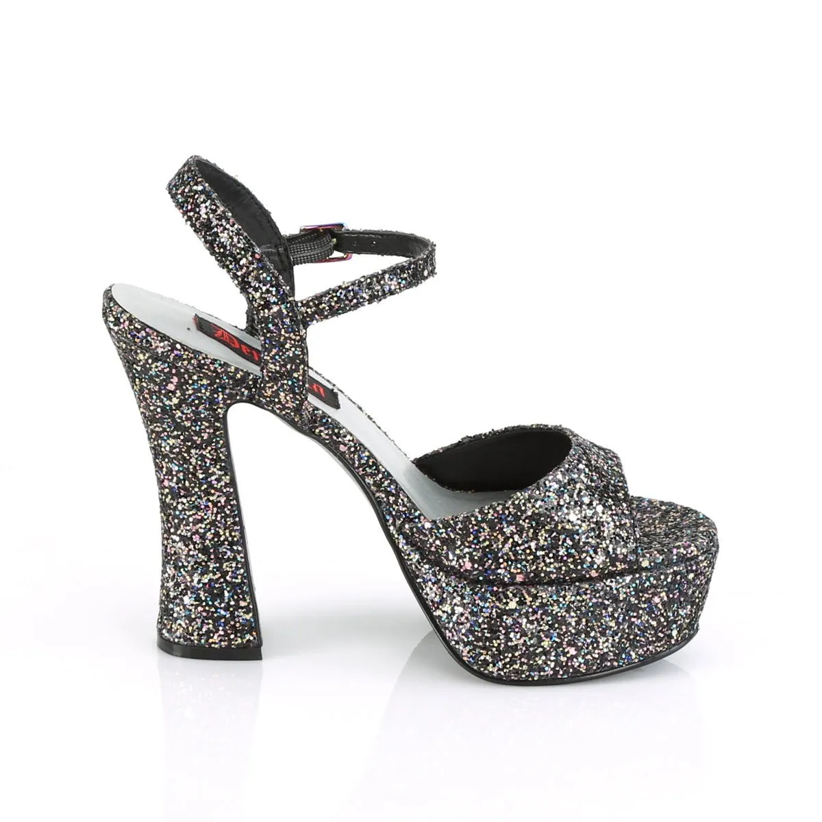 Demonia DOLLY-09 | Black Glitter Sandals