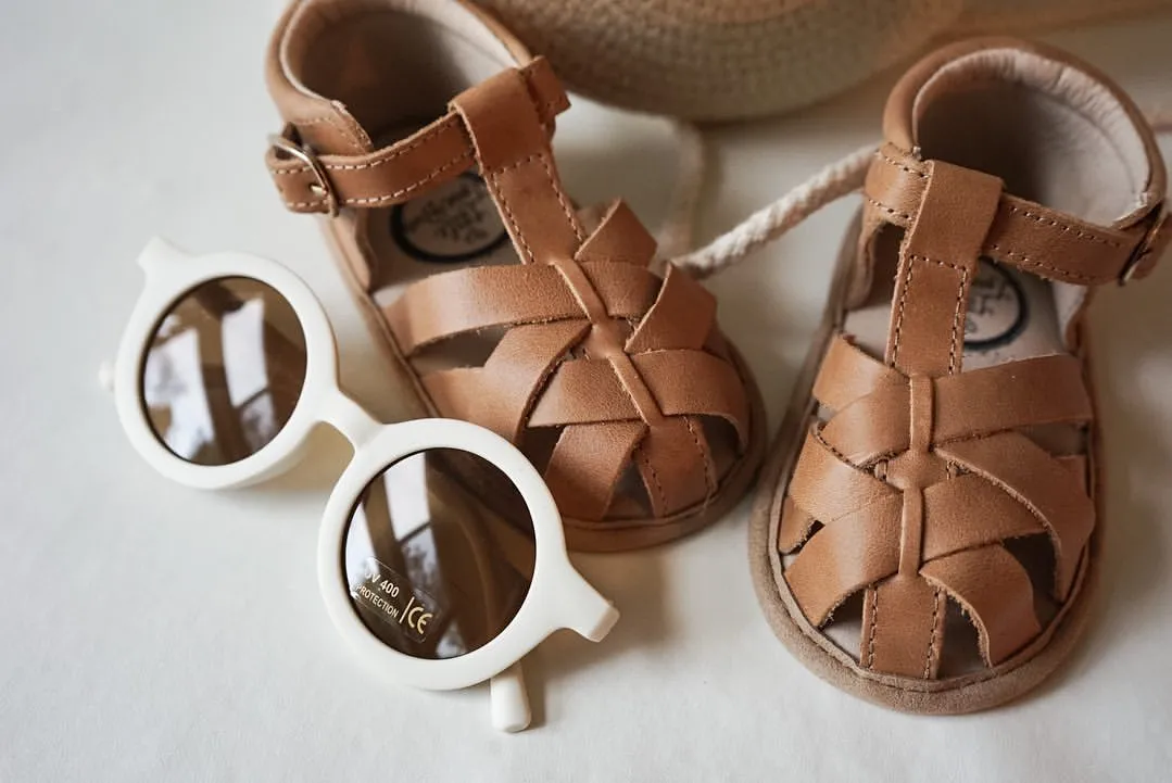 Desert Sand Closed Toe Sandal {Premium Leather}