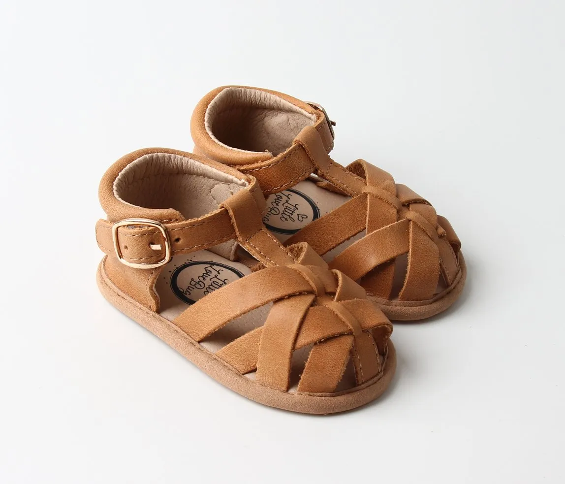 Desert Sand Closed Toe Sandal {Premium Leather}