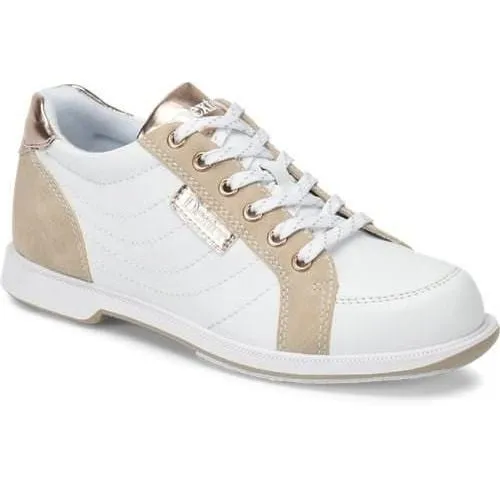 Dexter Womens Groove IV Bowling Shoes Wide White/Rose/Gold