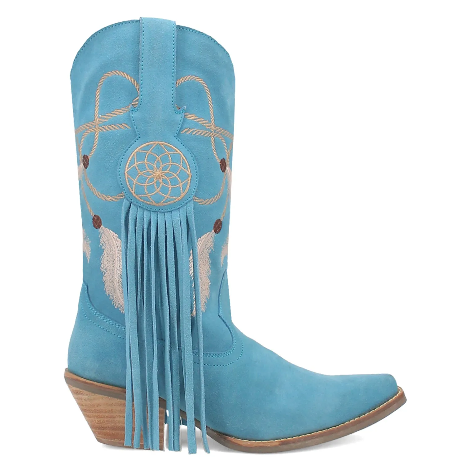 Dingo Womens Day Dream Blue Leather Cowboy Boots