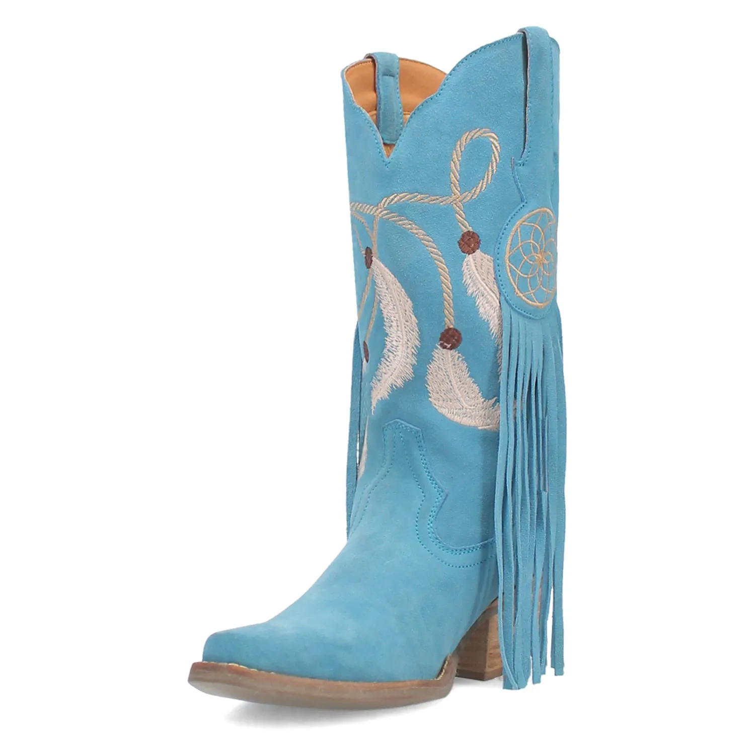 Dingo Womens Day Dream Blue Leather Cowboy Boots