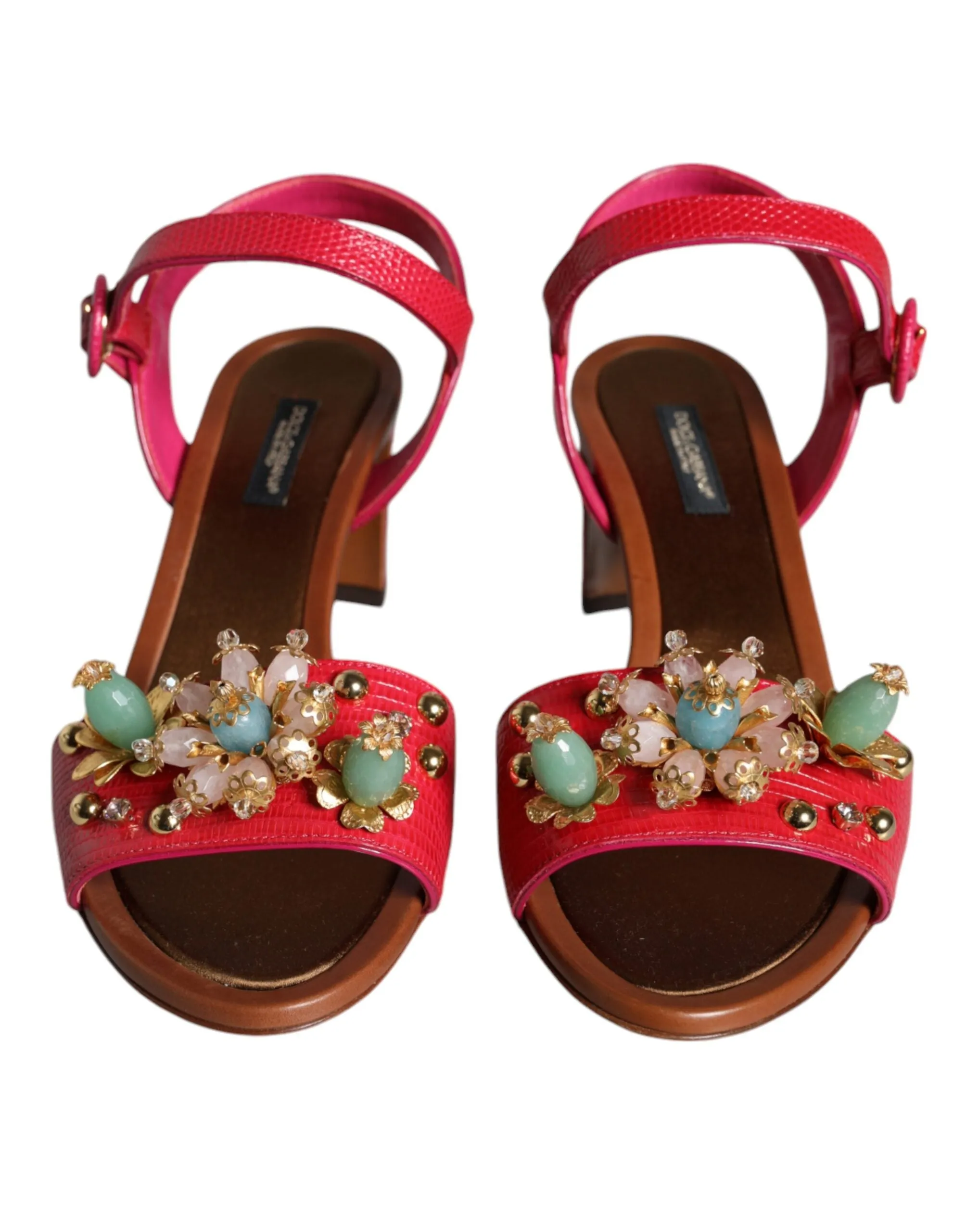 Dolce & Gabbana Embellished Keira Buckle Sandals