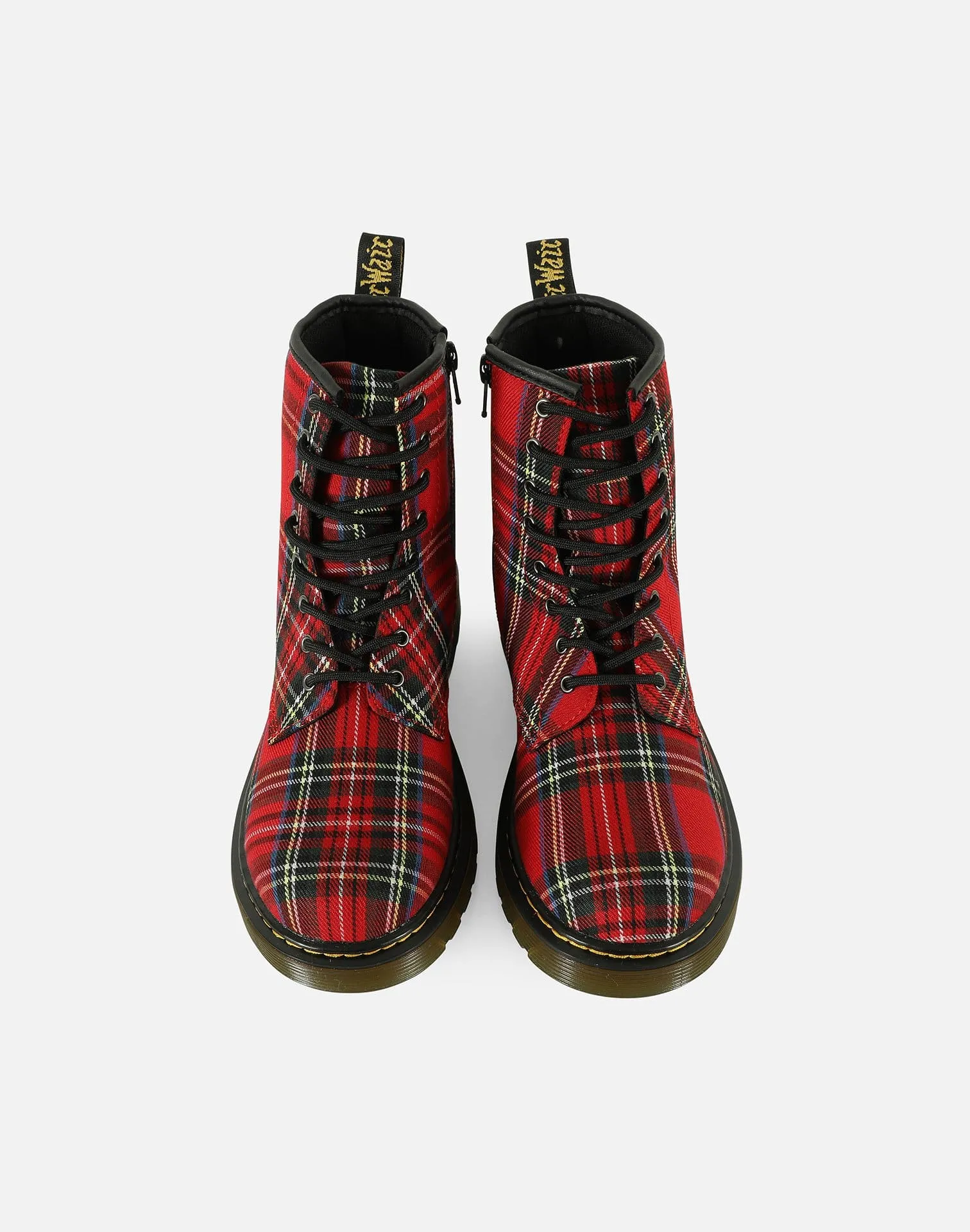 Dr. Martens 1460 STEWART TARTAN PLAID BOOTS GRADE-SCHOOL