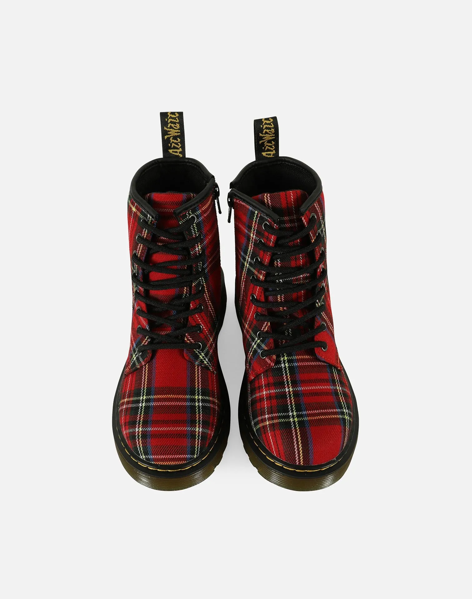 Dr. Martens 1460 Stewart Tartan Plaid Boots Pre-School