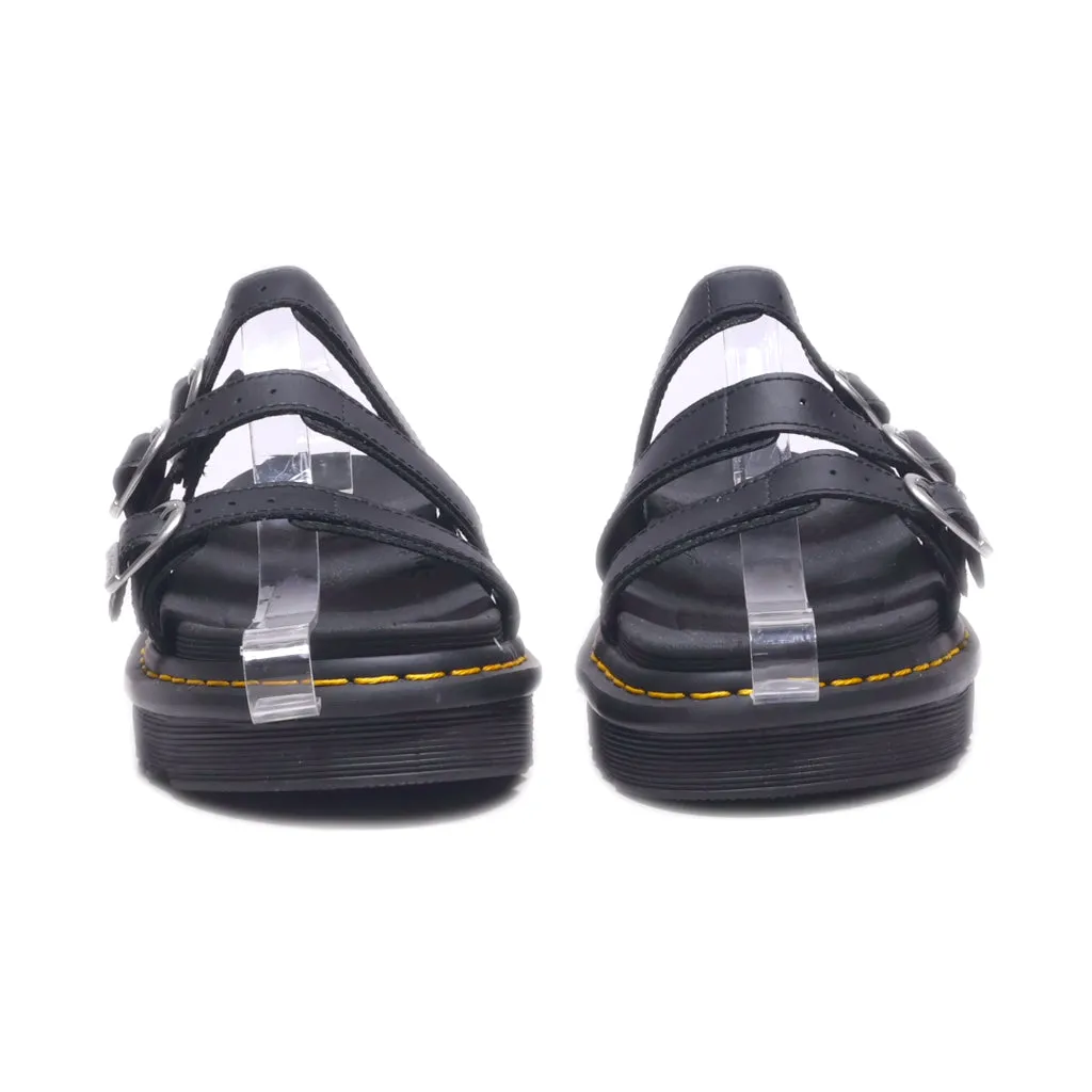 Dr. Martens Blaire Platform Sandals Leather Black Colour For Women