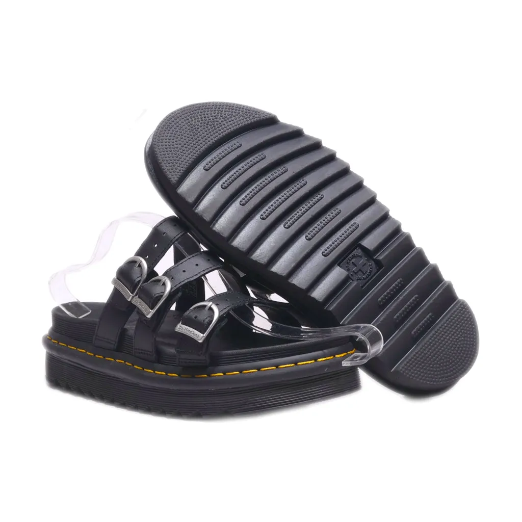 Dr. Martens Blaire Platform Sandals Leather Black Colour For Women