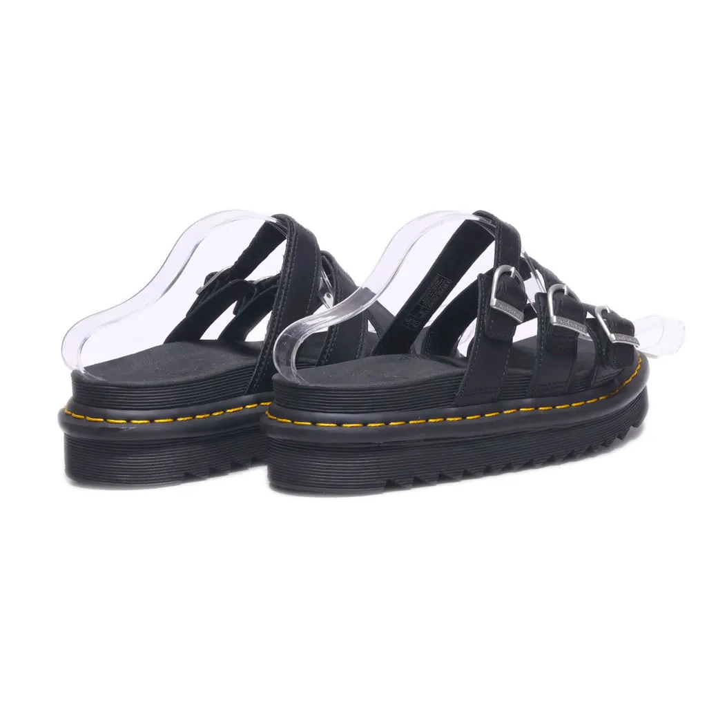 Dr. Martens Blaire Platform Sandals Leather Black Colour For Women