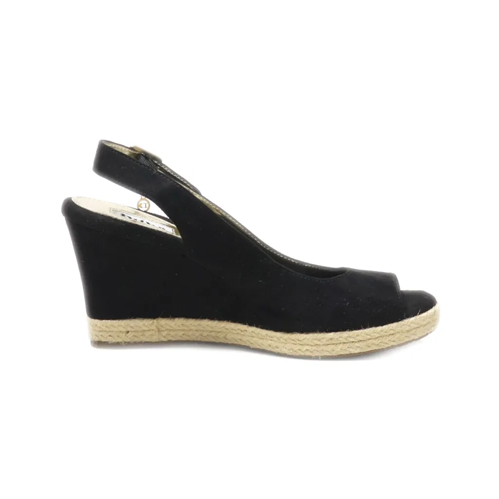 Dune London Klicks Wedge Sandals Suede Black Colour For Women