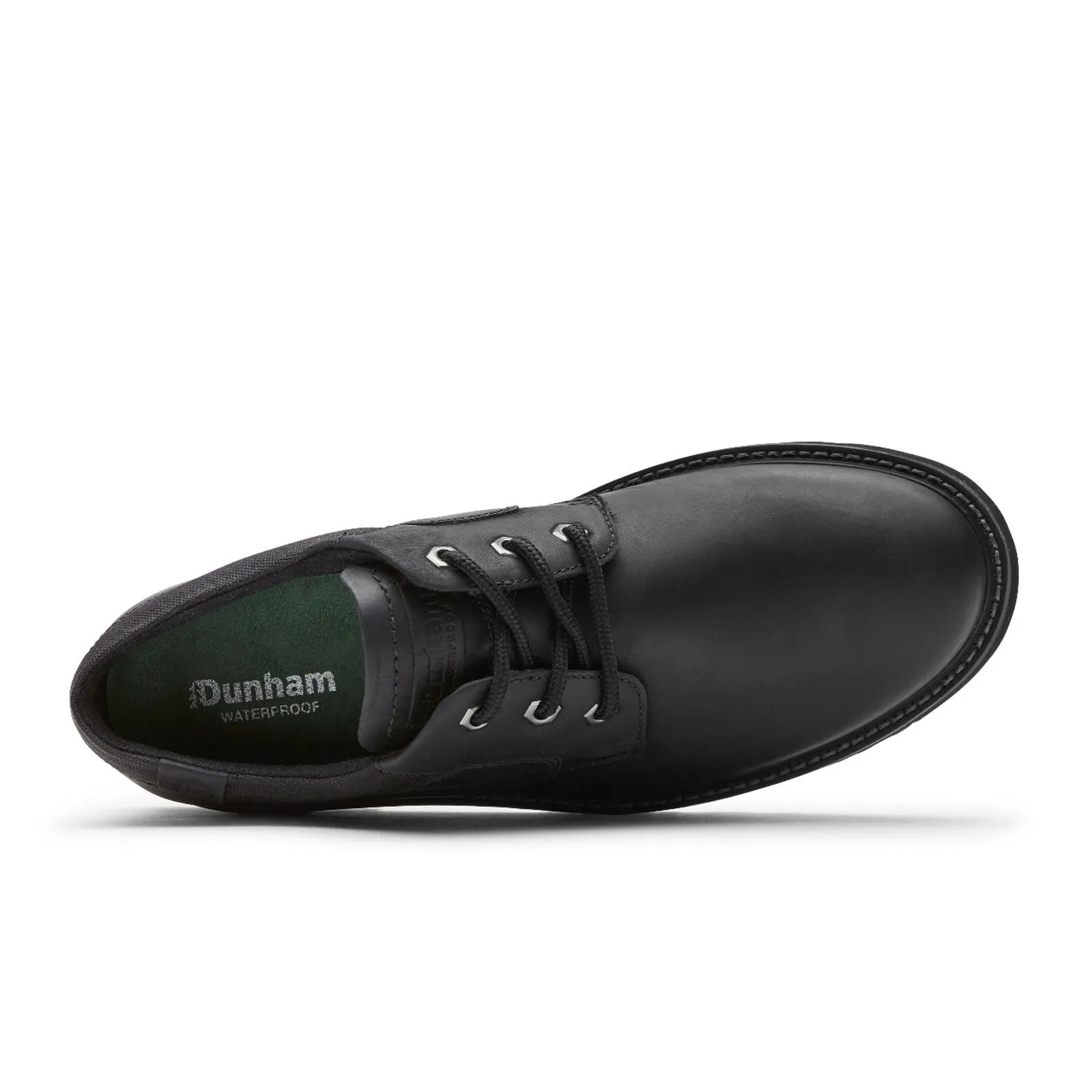 Dunham Byrne Plain Toe Oxford (Men) - Black Leather