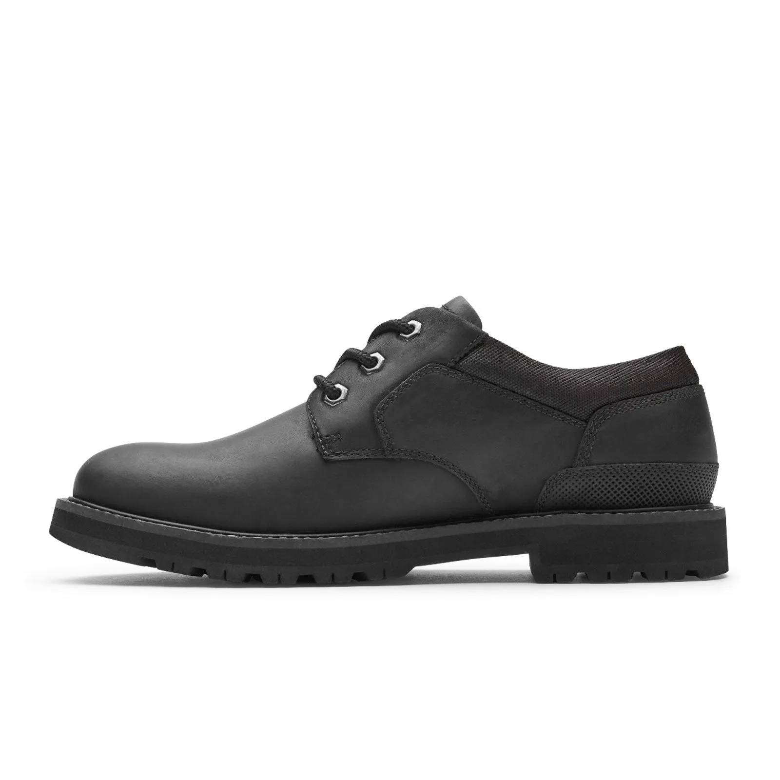 Dunham Byrne Plain Toe Oxford (Men) - Black Leather