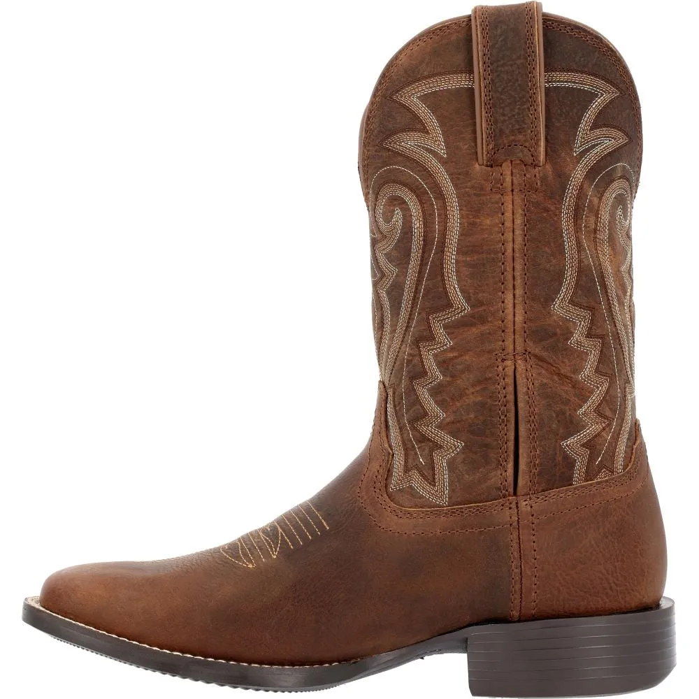 'Durango' Men's 11" Westward Western Square Toe - Prairie Brown