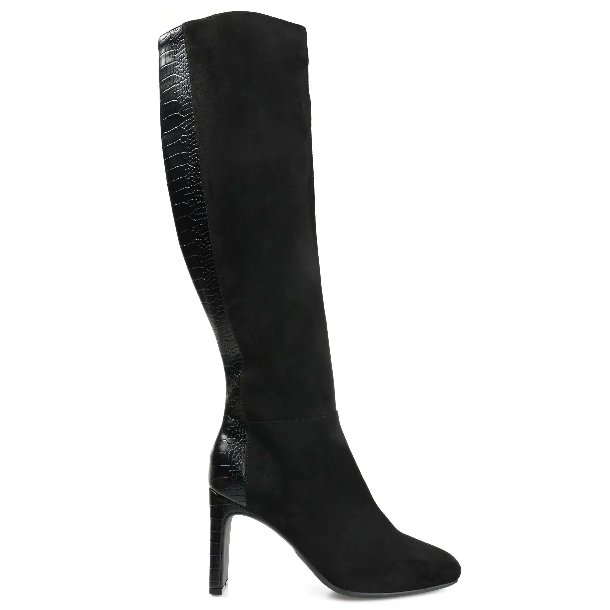 ELISABETH KNEE HIGH BOOTS IN FAUX LEATHER