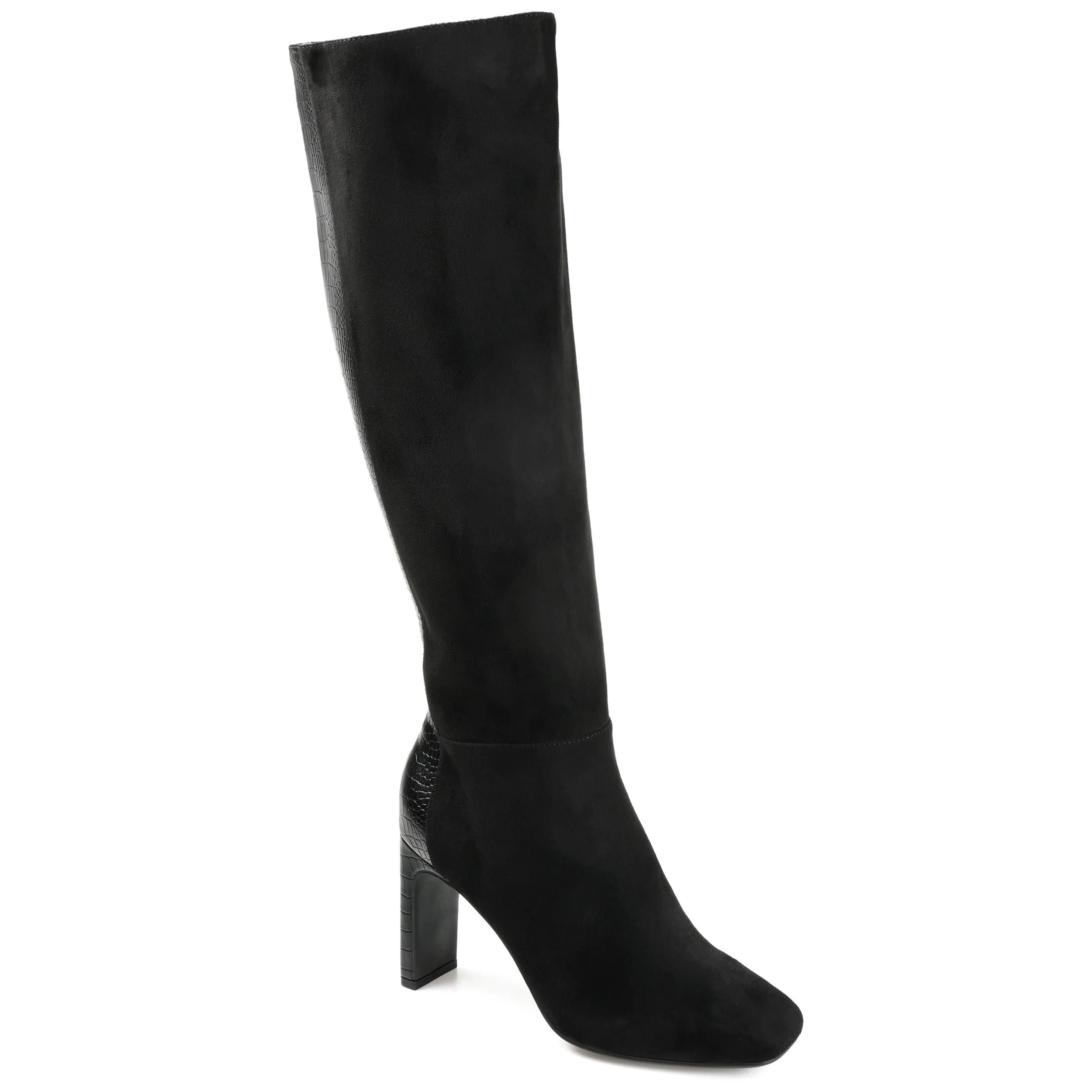 ELISABETH KNEE HIGH BOOTS IN FAUX LEATHER