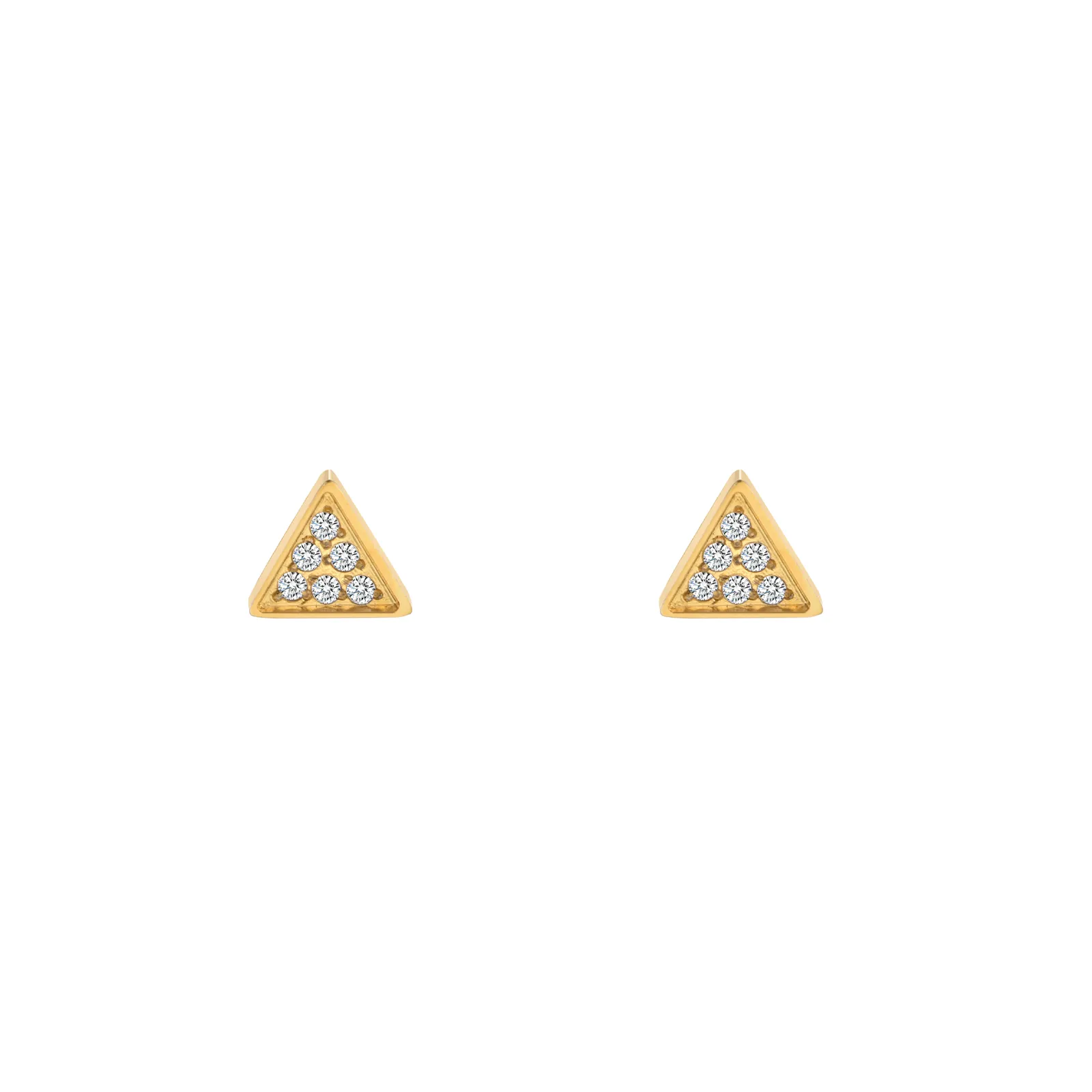 ER113G B.Tiff Gold Pavé Supera Earrings