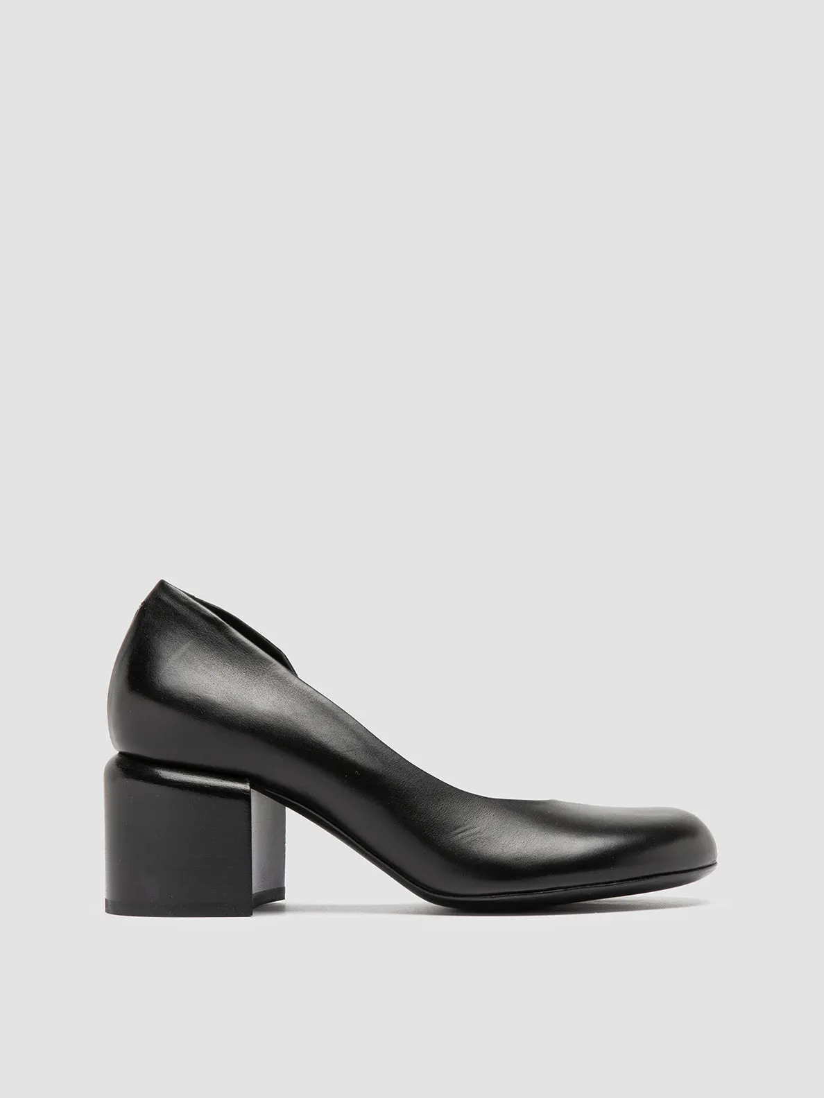 ETHEL 019 - Black Leather Pumps