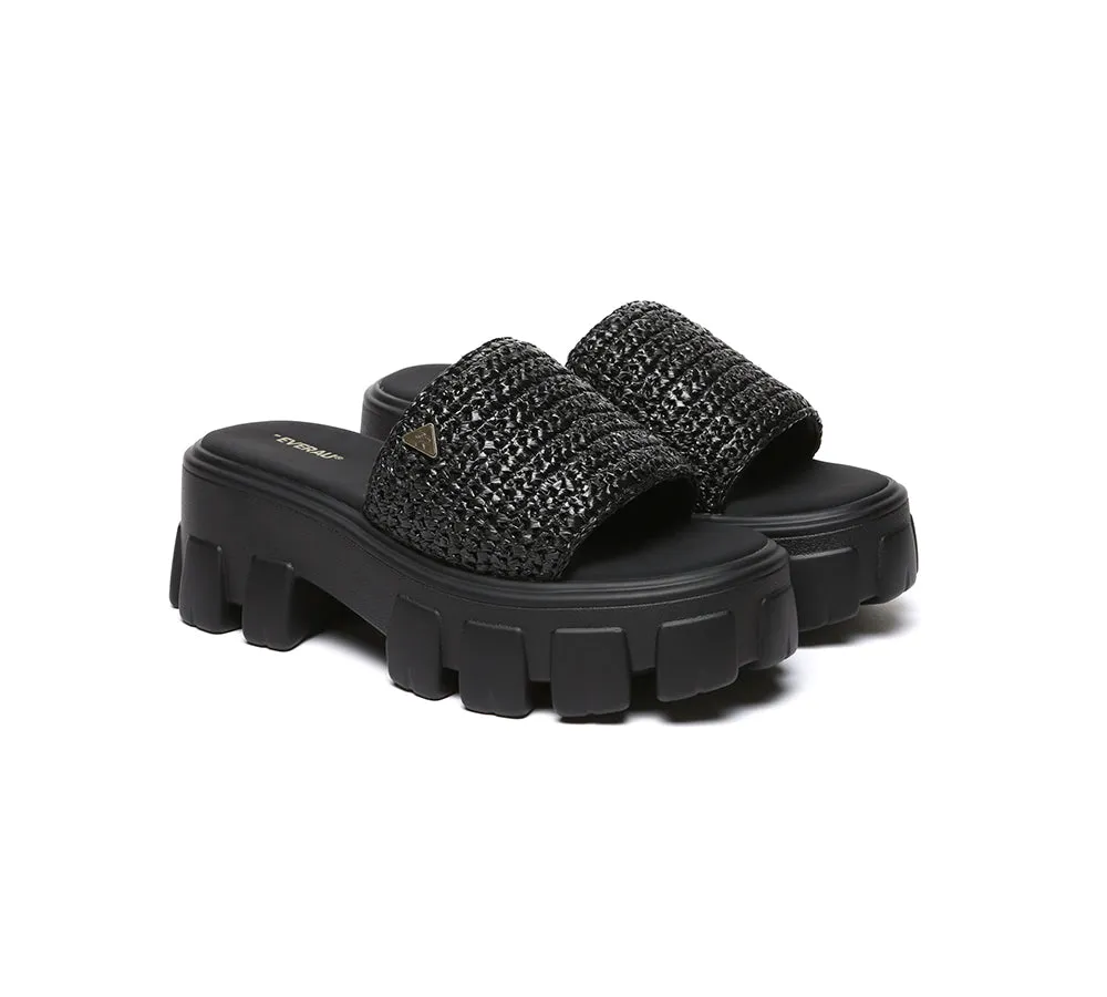 EVERAU® Women Woven Chunky Platform Sandals