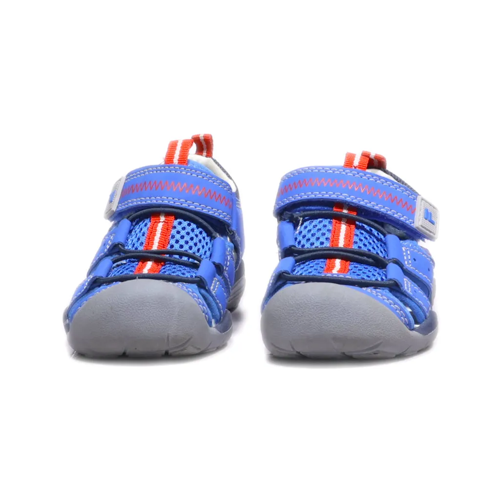 Fila Flat Sandals Fabric Blue Colour For Kids