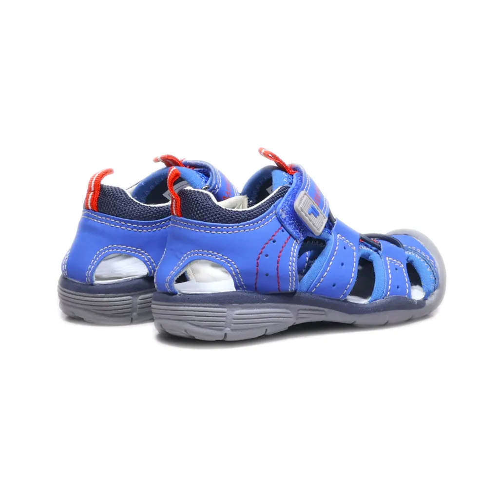 Fila Flat Sandals Fabric Blue Colour For Kids