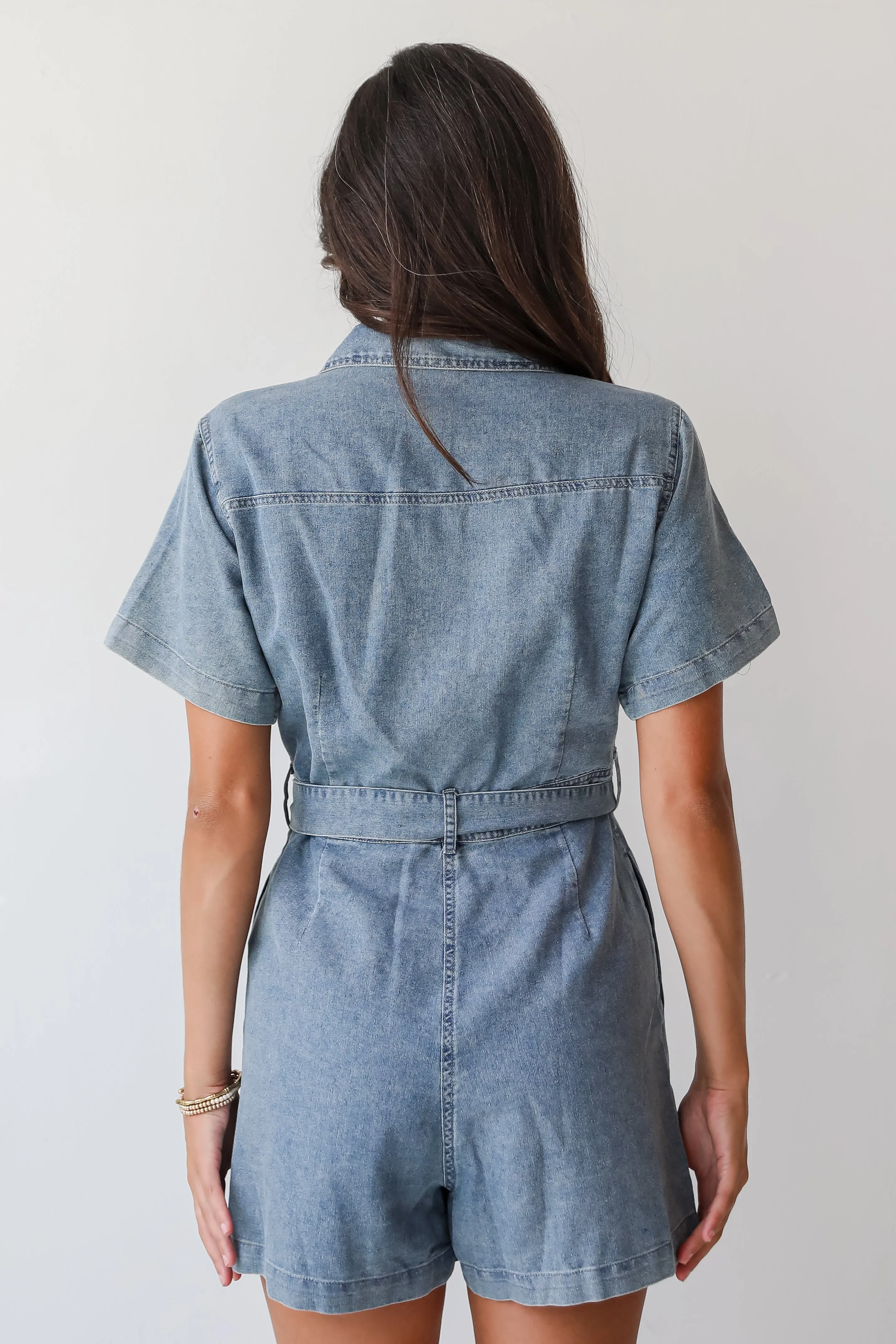 FINAL SALE - Amazing Perfection Denim Romper