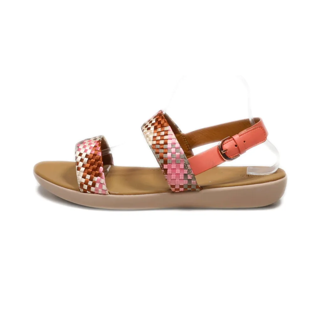 Fitflop Flat Sandals Fabric Pink Colour For Women