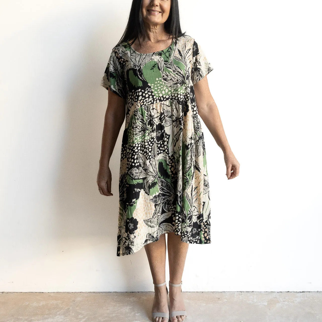 Flow Smock Dress by Orientique Australia - Nungwi - 20042