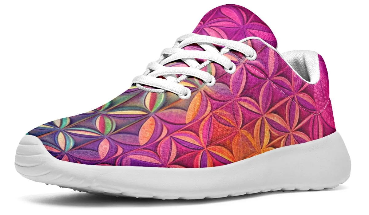 Flower Life Magenta Classic Sneakers