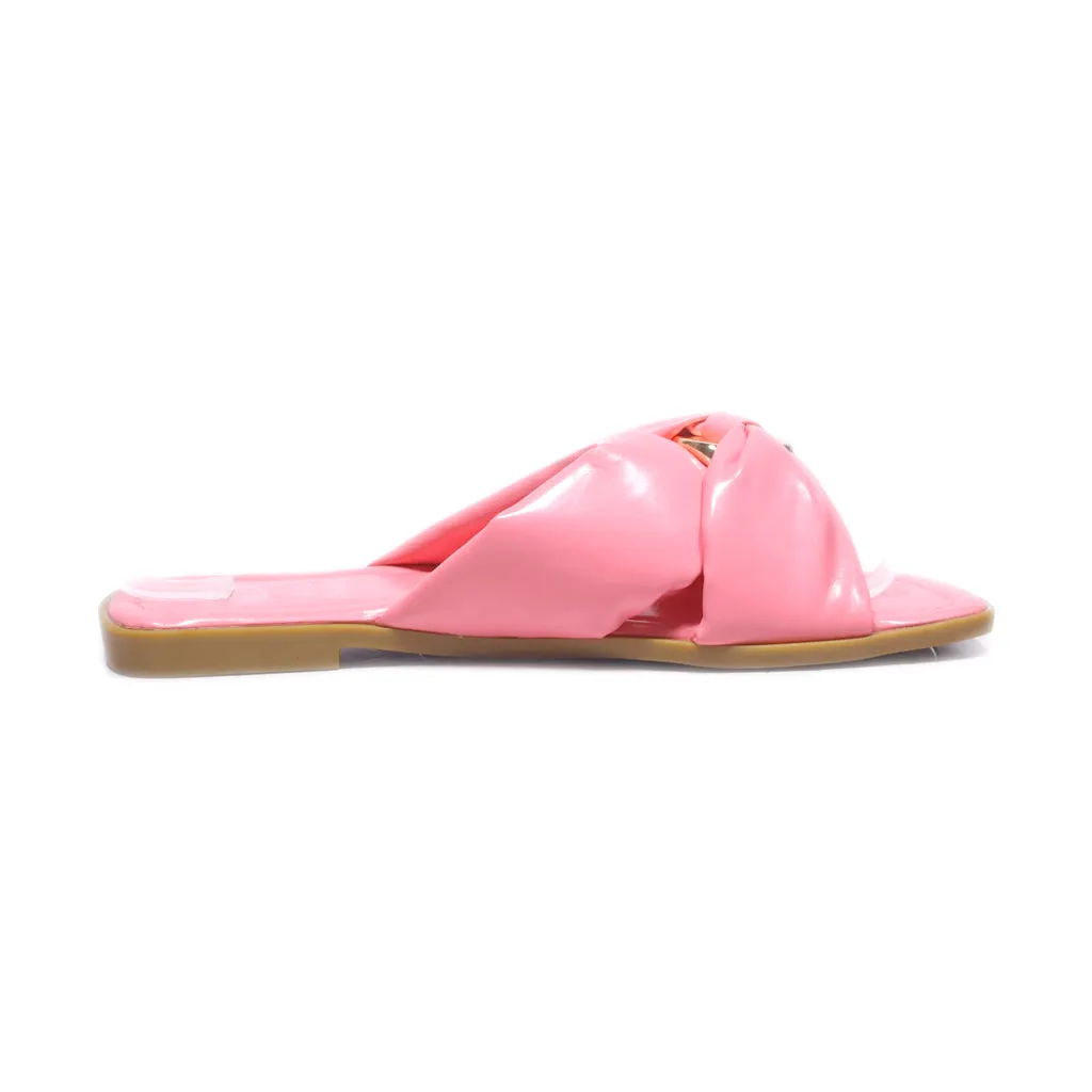 G. C. Shoes Flat Sandals Leather Pink Colour For Women