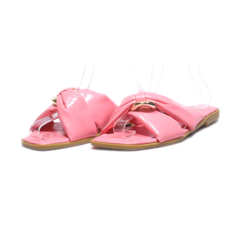 G. C. Shoes Flat Sandals Leather Pink Colour For Women