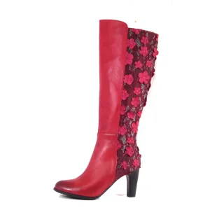 Geller Floral Lace Boots