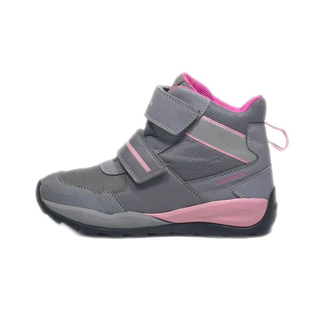 Geox Ankle Boots Fabric Grey Colour For Kids