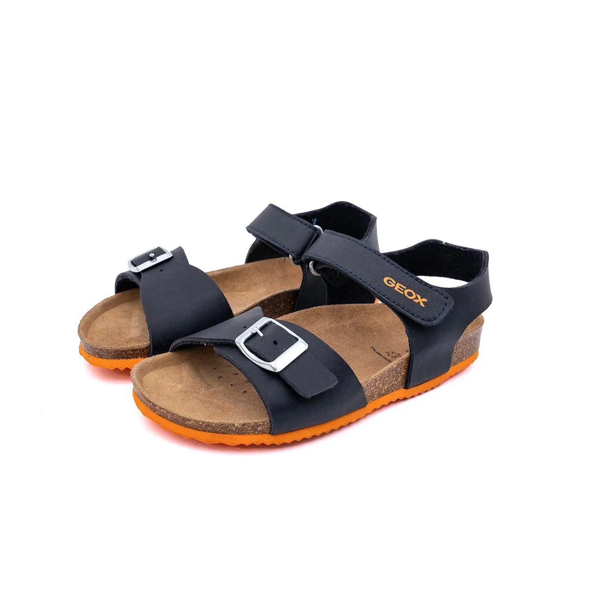 Geox J Ghita B.B Strap Flat Sandals Leather Multicolour Colour For Kids