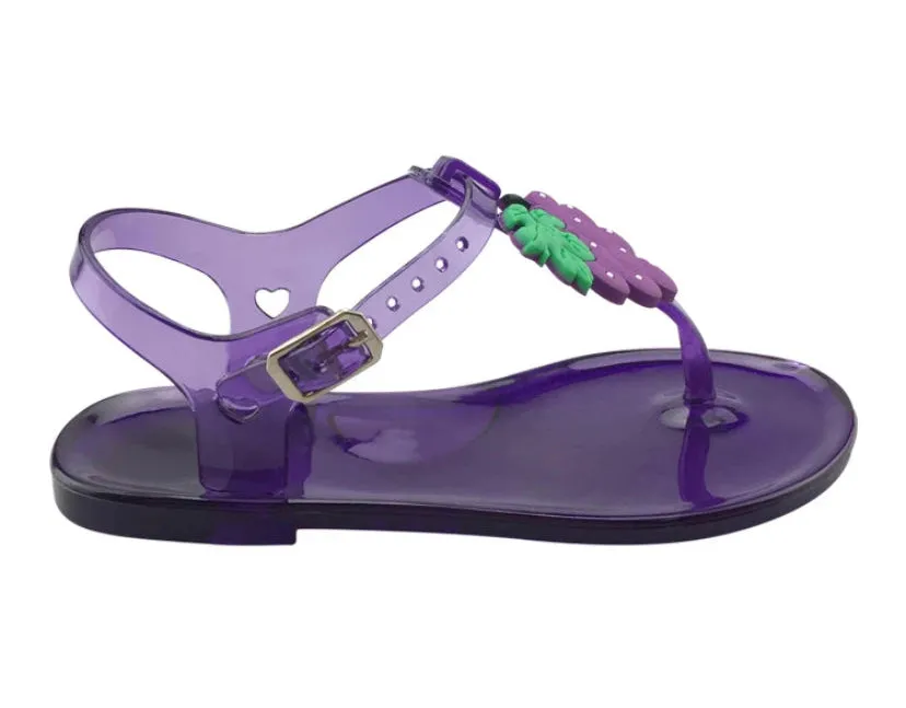 GIRLS FRUIT CLEAR JELLY SANDALS